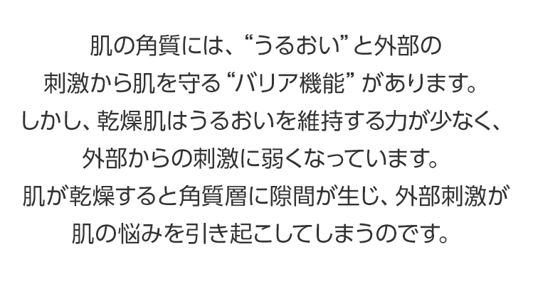 うるおいとバリア機能