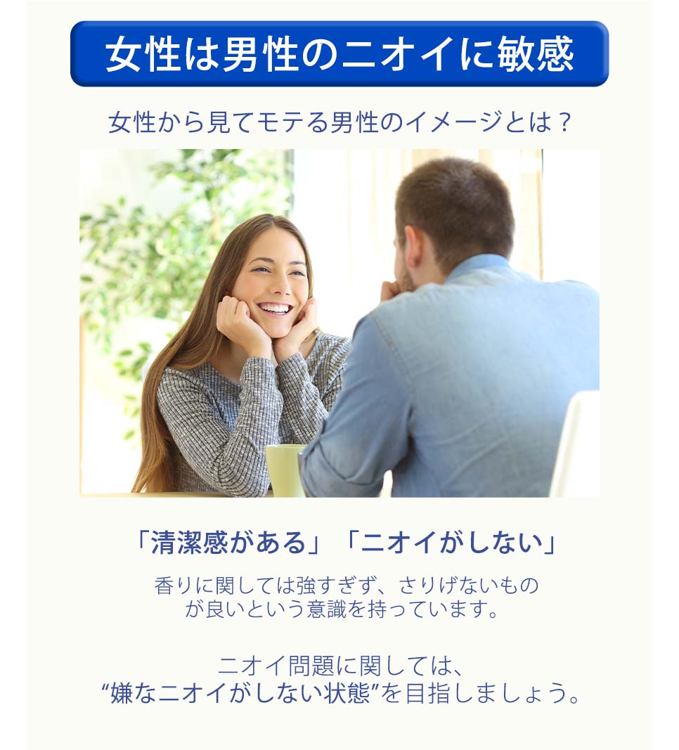 女性は男性のニオイに敏感